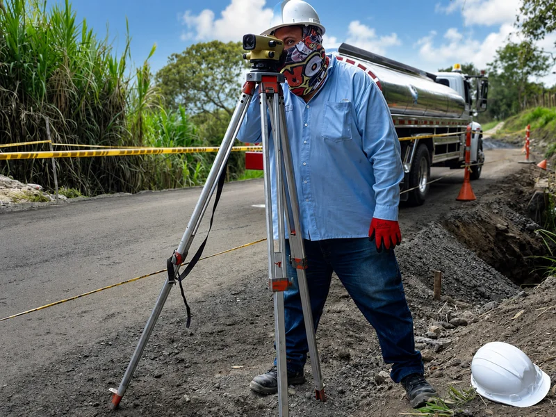 Replanteo de lote para construcción